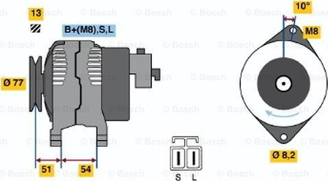 BOSCH 0 986 045 951 - Ģenerators adetalas.lv