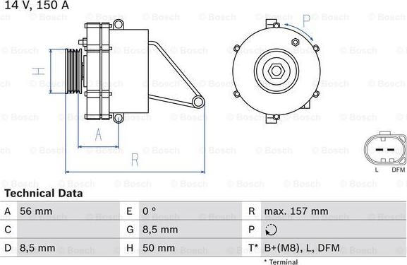 BOSCH 0 986 045 410 - Ģenerators adetalas.lv