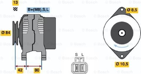 BOSCH 0 986 045 691 - Ģenerators adetalas.lv