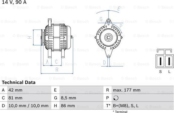 BOSCH 0 986 045 651 - Ģenerators adetalas.lv