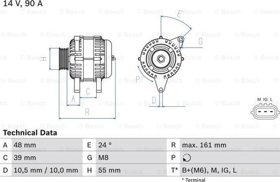 BOSCH 0 986 045 861 - Ģenerators adetalas.lv