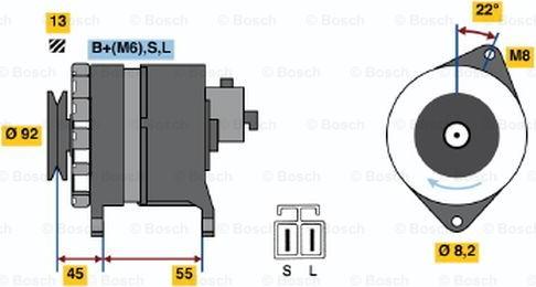 BOSCH 0 986 046 401 - Ģenerators adetalas.lv