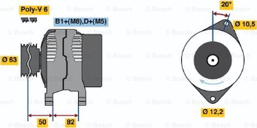 BOSCH 0 986 046 480 - Ģenerators adetalas.lv