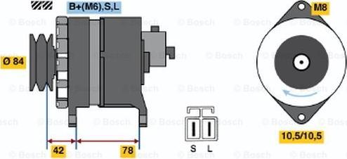 BOSCH 0 986 046 431 - Ģenerators adetalas.lv