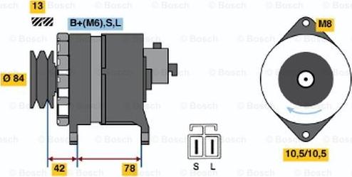 BOSCH 0 986 046 421 - Ģenerators adetalas.lv