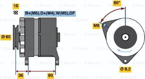 BOSCH 0 986 046 081 - Ģenerators adetalas.lv