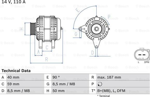 BOSCH 0 986 046 070 - Ģenerators adetalas.lv