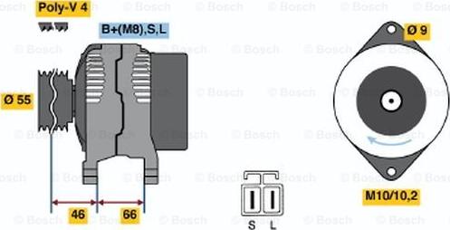 BOSCH 0 986 040 491 - Ģenerators adetalas.lv