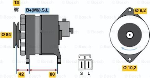 BOSCH 0 986 040 581 - Ģenerators adetalas.lv