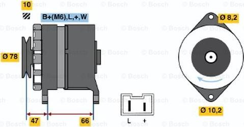 BOSCH 0 986 040 051 - Ģenerators adetalas.lv