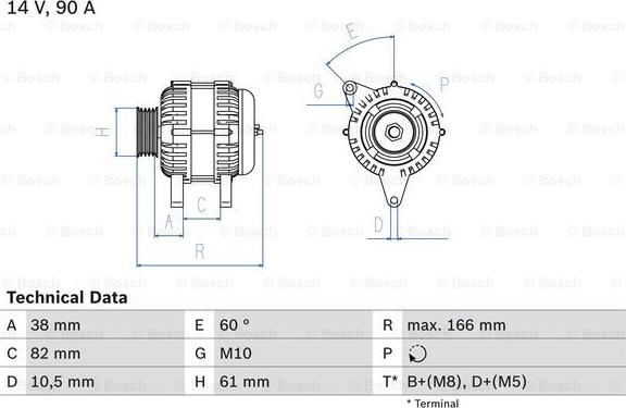 BOSCH 0 986 040 340 - Ģenerators adetalas.lv