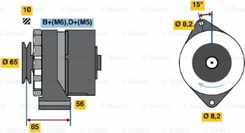 BOSCH 0 986 041 610 - Ģenerators adetalas.lv