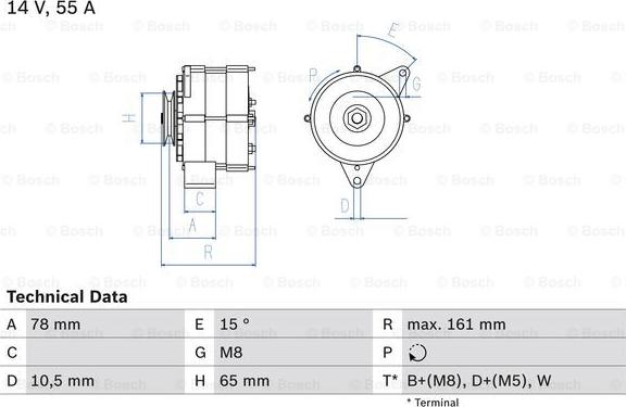 BOSCH 0 986 041 630 - Ģenerators adetalas.lv