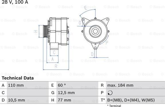 BOSCH 0 986 041 030 - Ģenerators adetalas.lv