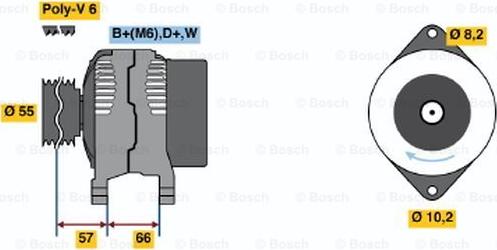 BOSCH 0 986 041 351 - Ģenerators adetalas.lv