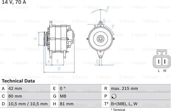 BOSCH 0 986 041 790 - Ģenerators adetalas.lv