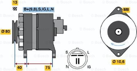 BOSCH 0 986 041 771 - Ģenerators adetalas.lv