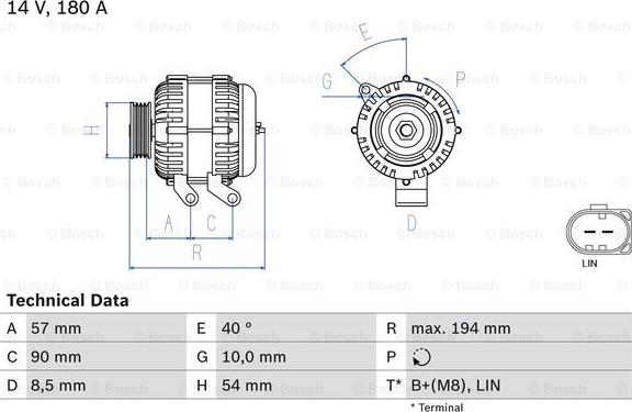 BOSCH 0 986 048 400 - Ģenerators adetalas.lv