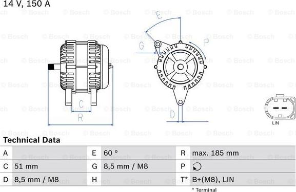 BOSCH 0 986 048 380 - Ģenerators adetalas.lv