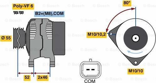 BOSCH 0 986 048 760 - Ģenerators adetalas.lv