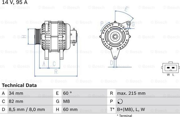 BOSCH 0 986 043 141 - Ģenerators adetalas.lv