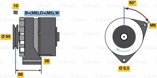 BOSCH 0 986 043 300 - Ģenerators adetalas.lv