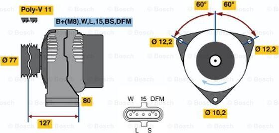 BOSCH 0 986 042 410 - Ģenerators adetalas.lv