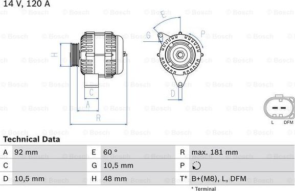 BOSCH 0 986 042 540 - Ģenerators adetalas.lv