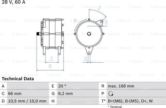 BOSCH 0 986 042 051 - Ģenerators adetalas.lv