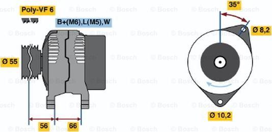 BOSCH 0 986 042 141 - Ģenerators adetalas.lv