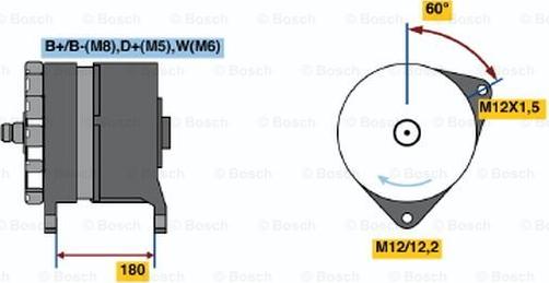 BOSCH 0 986 042 850 - Ģenerators adetalas.lv