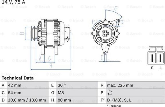 BOSCH 0 986 042 291 - Ģenerators adetalas.lv