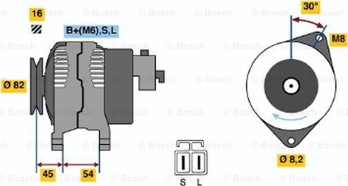 BOSCH 0 986 042 281 - Ģenerators adetalas.lv