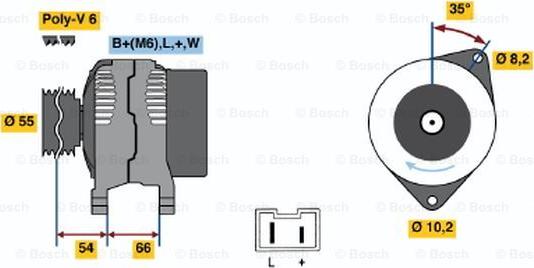 BOSCH 0 986 042 231 - Ģenerators adetalas.lv