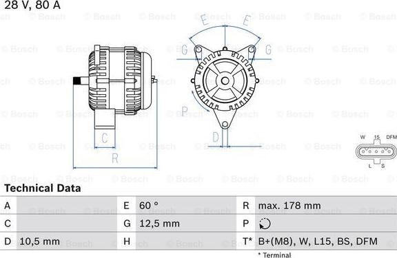 BOSCH 0 986 047 420 - Ģenerators adetalas.lv