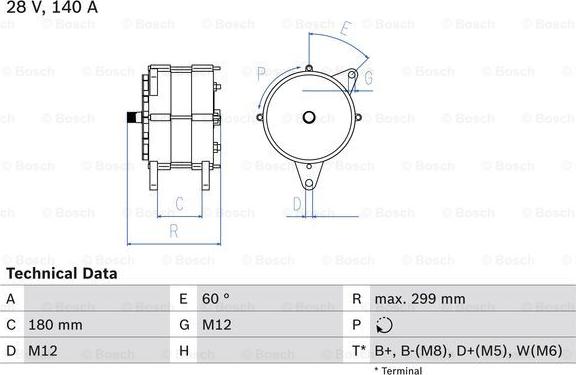 BOSCH 0 986 047 160 - Ģenerators adetalas.lv