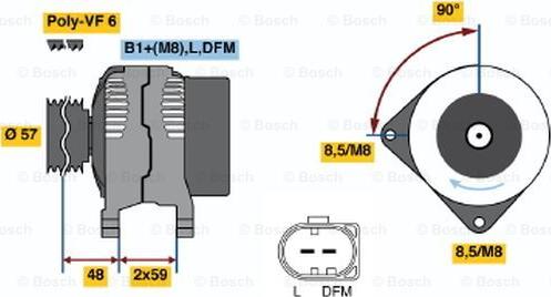 BOSCH 0 986 047 350 - Ģenerators adetalas.lv