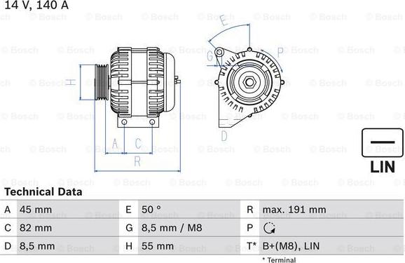 BOSCH 0 986 047 380 - Ģenerators adetalas.lv