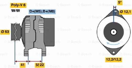 BOSCH 0 986 047 781 - Ģenerators adetalas.lv