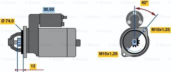 BOSCH 0 986 014 481 - Starteris adetalas.lv