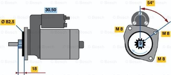 BOSCH 0 986 014 580 - Starteris adetalas.lv