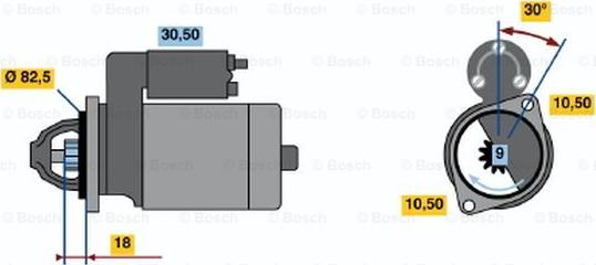 BOSCH 0 986 014 620 - Starteris adetalas.lv