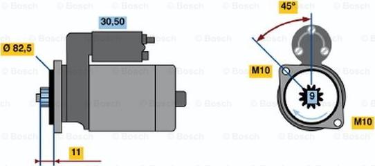 BOSCH 0 986 014 181 - Starteris adetalas.lv