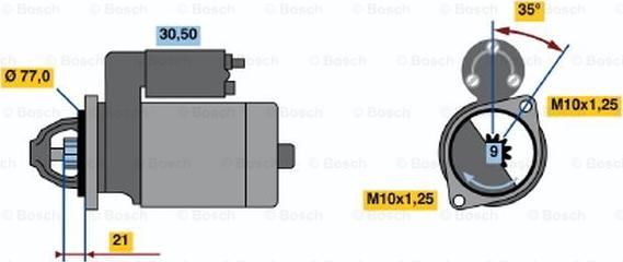 BOSCH 0 986 014 171 - Starteris adetalas.lv