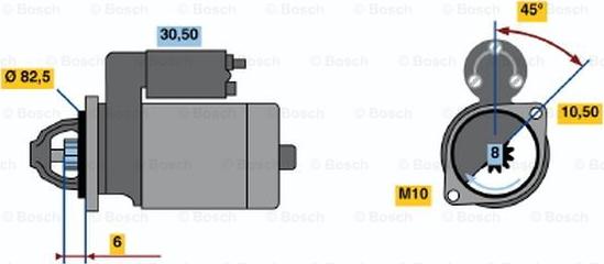 BOSCH 0 986 014 211 - Starteris adetalas.lv