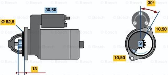 BOSCH 0 986 014 281 - Starteris adetalas.lv