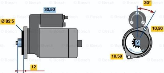 BOSCH 0 986 014 231 - Starteris adetalas.lv