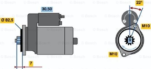 BOSCH 0 986 014 761 - Starteris adetalas.lv