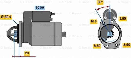 BOSCH 0 986 015 411 - Starteris adetalas.lv