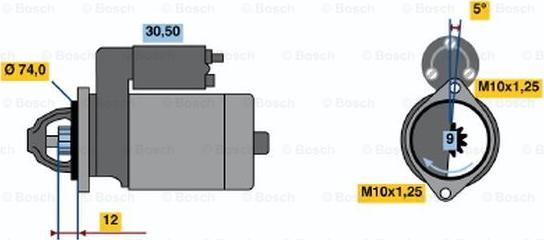 BOSCH 0 986 015 031 - Starteris adetalas.lv